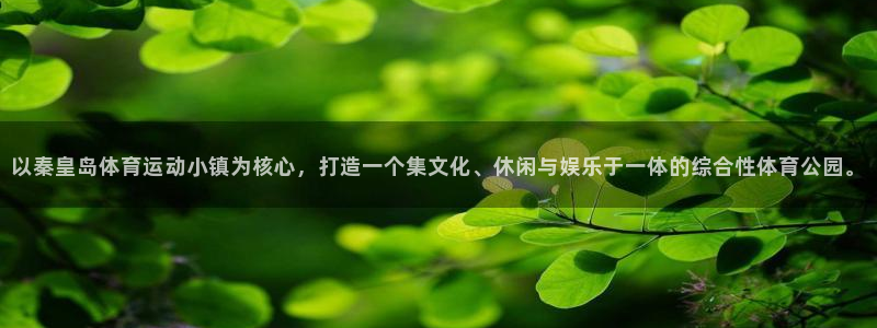 意昂f凯捷集团股票：以秦皇岛体育运动小镇为核心，打造一个集文化、休闲与娱乐于一体