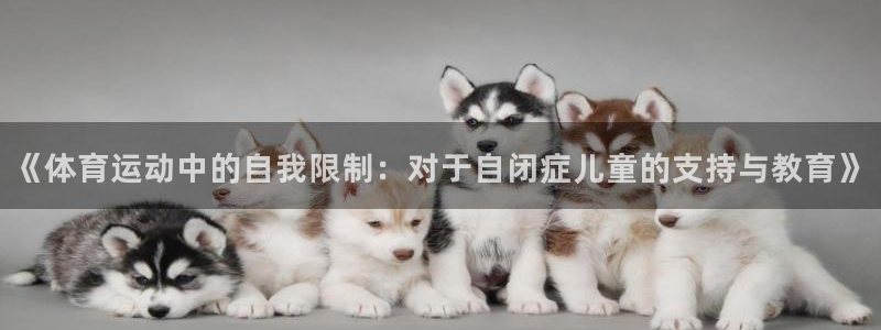 意昂f凯捷5注册：《体育运动中的自我限制：对于自闭症儿童的支持与教育》